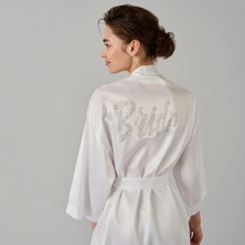 Pierre Cardin Saten Taşlı Bride Gelin Sabahlık 1000