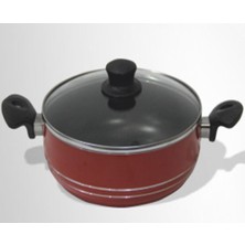 Abnturk Ince Alüminyum 3 Kat Teflon Kaplı Yanmaz Yapışmaz Tencere 30CM Piyasa Malı Uygun Fiyatlı Non Stick