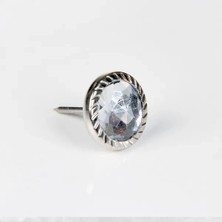 CT Stones Dekoratif Parlak Taşlı Kabara Raptiye 17 mm - 50