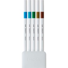 Uni-Ball Akrilik Uçlu Keçeli Kalem Emott 0.4 Mm Fine 5 Renk Ada PEM-SY/5C.04