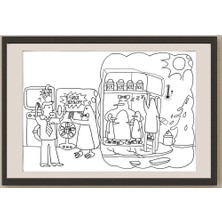 Karikatural Wong Cheuk Hin 35X25CM Orijinal Karikatür BOD00978