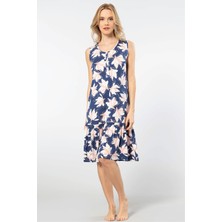 Türen Kadin Askili Gecelik 3386/LACIVERT