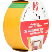 Belirtilmemiş Herbant Çift Taraflı Köpük Bant (Asma Bandı) Askılı 48Mm X 5 Metre SP3514
