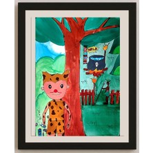 Karikatural Lo Wing Tung 43X30CM Orijinal Karikatür BOD00971