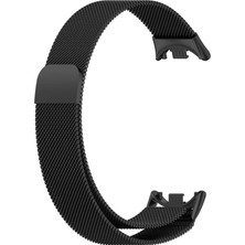Adige Xiaomi Smart Band 10 Kordon Metal Hasır Siyah