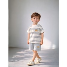 Melodi Kids Erkek Çocuk Alt Üst Yazlık Pamuklu Takım