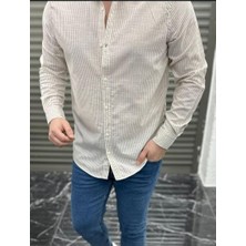 Regular Kesim Keten Gömlek