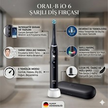 Oral-B Io 6 Siyah Şarjlı Diş Fırçası + Diş Macunu Hediye