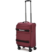 Discovery Kabin Boy Kumaş Valiz Körüklü Ultra Hafif Sessiz 8 Tekerlek Geniş Hacim Çok Gözlü DSC-720