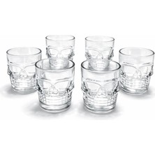 Cansa 6'lı Kurukafa Cam Shot Bardağı ALK2151