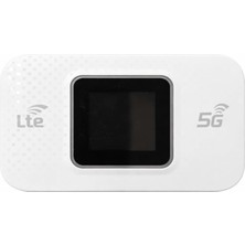 Coverzone 4g Lte Mobil Wifi Router Sım Kartlı Taşınabilir Modem, Type-C Şarjlı Ekranlı Cep Wifi Hotspot | M5