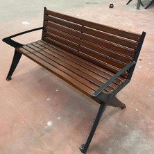 An Dekor Park Bahçe Bankı Ahşap Döküm Bankı Kolçaklı Bank