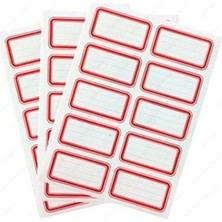  ekstrafix okul etiketi 80x120mm kırmızı q ok-013-k