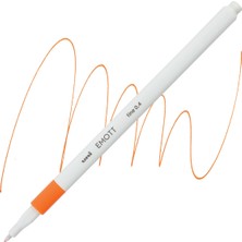 Uni-Ball Akrilik Uçlu Keçeli Kalem Emott 0.4 Mm Fine Turuncu PEM-SY (10 Lu Paket)