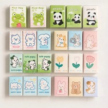 Gül Home 9 Paket Mini Cep Mendili Seti - Çocuklar Için Sevimli Figürlü