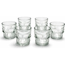 Cansa 6'lı Kurukafa Cam Shot Bardağı ALK2152