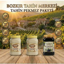 Hakbur Bozkır Yöresel Bozkır Tahin Merkezi Taş Değirmen Beyaz Tahin 935 gr 2 Adet & Köy Üzüm PEKMEZI950GR (Doğal-Katkısız)