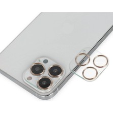 Akinco Iphone 14 Band Metal Kamera Lens - Gold