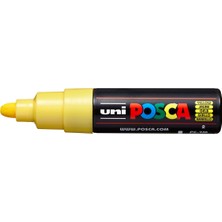 Uni-Ball Markör Boyama Kalemi Posca 4.5-5.5 Su Bazlı Poster Markörü Sarı pc-7m (6 Lı Paket)