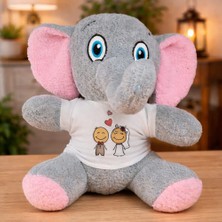 Lowell Home Ieg Gelin Damat Tasarım Tişörtlü Sevimli Peluş Fil LWLHMRS-İEG4256