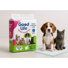 Good Life Köpek Tuvalet Pedi 60X90 cm 30 Adet Süper Emici Çiş Pedi Kedi Köpek Tuvalet Eğitim Pedi
