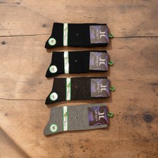 Heren Bambu Desenli 4'lü Premium Erkek Soket Çorabı ,yıkamalı ,dikişsiz