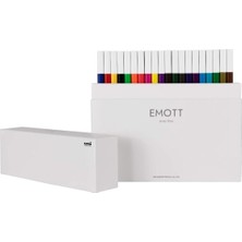 Uni-Ball Akrilik Uçlu Keçeli Kalem Emott 0.4 Mm Fine 40 Lı Set PEM-SY/40C