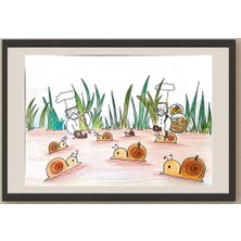 Karikatural Shiu Stephany 35X25CM Orijinal Karikatür BOD00986