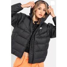 Nike Sportswear Windrunner Storm Fit Kadın Siyah Kapüşonlu Mont DQ5903 Aslan Sport