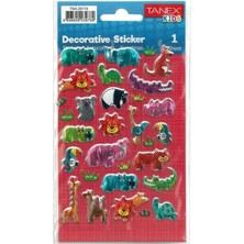  tanex orman canlıları-3 serisi etiket sticker tnx-25174