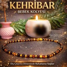 Doğal Taş Bileklik Kolye Bebek Kehribar Kolye