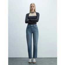 Little Big Ltb New Wanda Vırelıa Düz Paça Rahat Kesim Mid Indigo Jean Pantolon