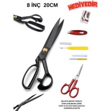 dm dikişmarket Pın 8 inç 20 cm Kot Kumaş Makası Seti- Nakış makası-ilik açıcı küçük,büyük-toplu iğne