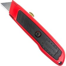 Nisar Store WP213005 Alüminyum Gövde Geri Çekilebilir Rötuş Bıçağı + 3 Adet Yedek Bıçak