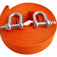 Duhaline Araç Çeki Halatı 3 Metre 3 Ton Dayanıklı Kumaş Çekme Halatı Çelik Puntalı