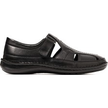 Erkek Sneaker OG-146 John May 101 Siyah Dolaplı Deri