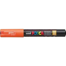 Uni-Ball Pc-1M Markör Boyama Kalemi Posca Su Bazlı Poster 0.7 Mm Turuncu (6 Lı Kutu)
