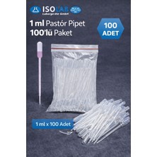 Isolab Pastör Pipet 100 Adet - 1 ml - Plastik Damlalık