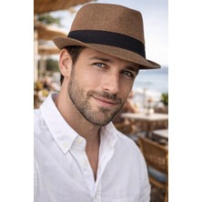 Aydın Şapkacınız Premium Yazlık Hasır Erkek Fötr Şapka – Hafif, Nefes Alan, Şık Tasarım