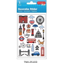  tanex turistik yerler-3 serisi etiket sticker tnx-25103