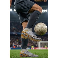 In Step Air Erkek Gri Futbol Kramponu - Çoraplı Bilekli Halı Saha Ayakkabısı - 601