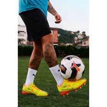 In Step Air La Liga Sarı Akademik Futbol Ayakkabısı Halı Saha Krampon - 535