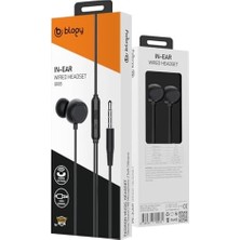 SÜS BR05 Kulakiçi Kulaklık, Kablolu, Dahili Mikrafon, (Siyah)