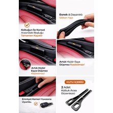 Bayırtech Bmw Ix1 2024-2025 Araba Koltuk Arası Boşluk,doldurucu,organizer , Iki Adet Siyah Araç Içi,düzenleyici