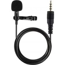  3.5mm Jak 1.5 Metre Double Mikrofon - Siyah Nemere