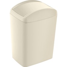 SÜS Soft Çöp Kutusu Döner Kapak 20 Lt Latte