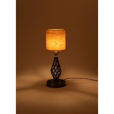 Sade Wooden Lamp Atelier Tıkka Çam Kaplamalı Masa Abajuru
