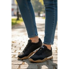 In Step Muxa Unisex Siyah Sneaker - Hafif ve Esnek Günlük Ayakkabı - Kaymaz Taban