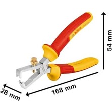 SÜS Professional Professional, Profesyonel Vde Kablo Sıyırma Pensesi 160MM, 1600A02NE7, Mavi