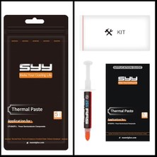 Nisar Store Syy Araç Kitiyle Birlikte Termal Macun, Ic/işlemci/cpu/gpu/tüm Soğutucular Için 3 Gram Cpu Macunu Termal Bileşik Macun Soğutucu, 2022 Yeni Formül Karbon Bazlı Uygulaması Kolay, Termal Arayüz Malzemesi